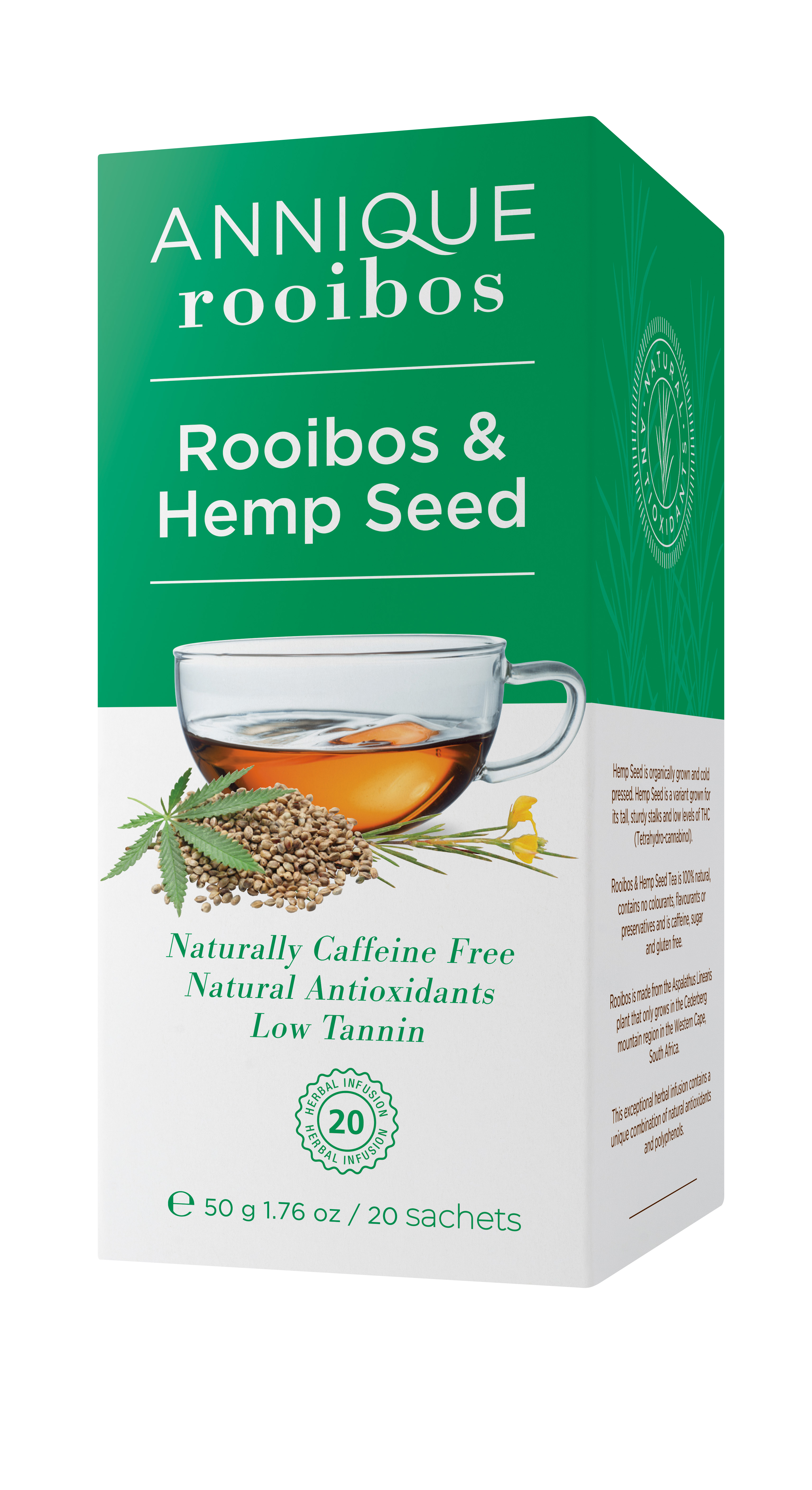 Rooibos & Hemp Seed Tea- 50g
