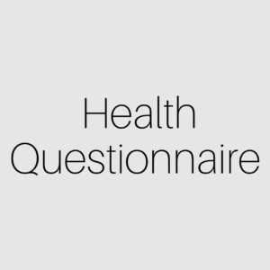 Forever Healthy: Health Questionnaire