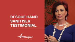 Resque Hand Sanitiser+ Testimonial: Irma Viljoen