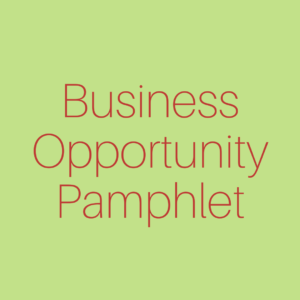 Business Opportunity Pamphlet