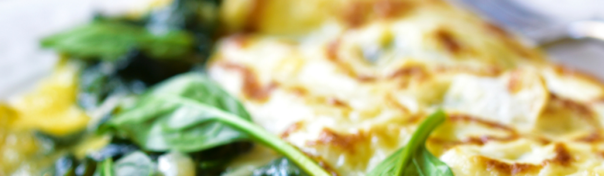 Spinach and Bacon Omelette