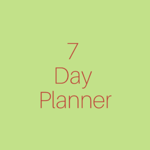 7 Day Planner