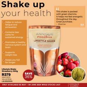 Monthly Product Slides | Strawberry Lifestyle Shake