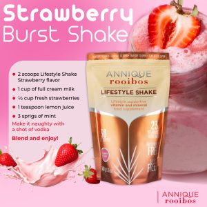 Monthly Product Slides | Strawberry Lifestyle Shake Recipe