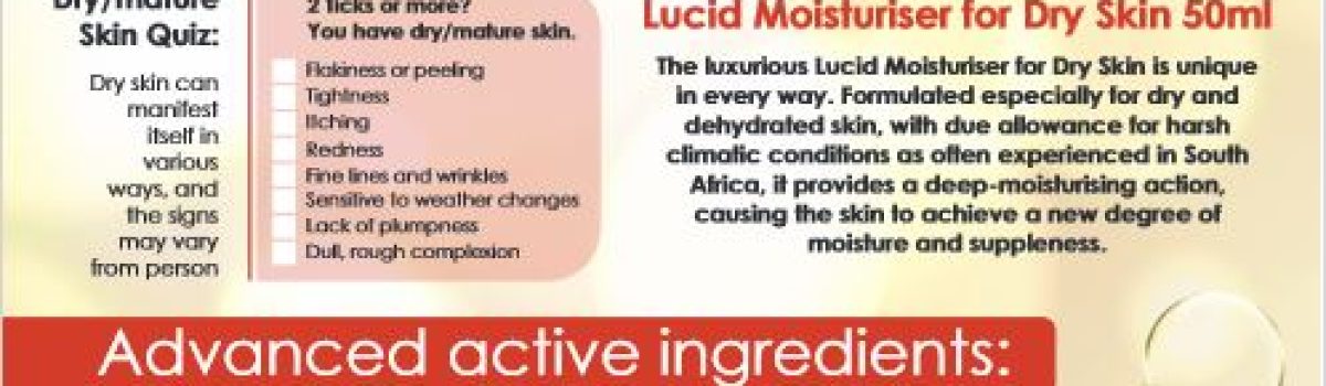 LUCID Moisturiser | Dry Skin Solution