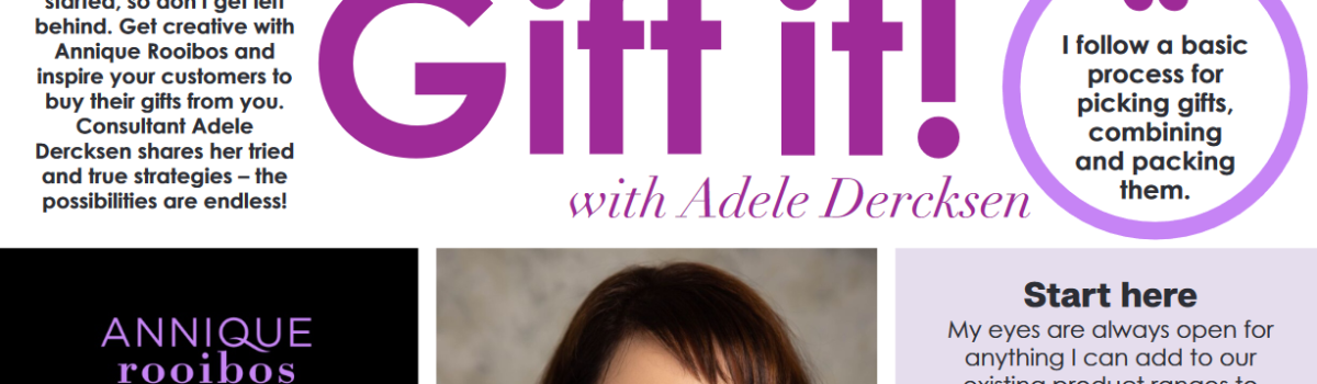Gift It Article with Adele Dercksen