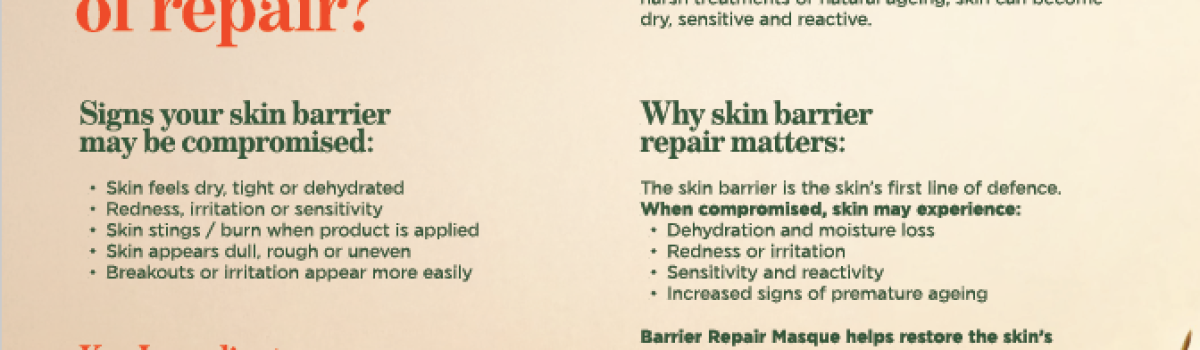 Product Training | Essense Barrier Repair Masque